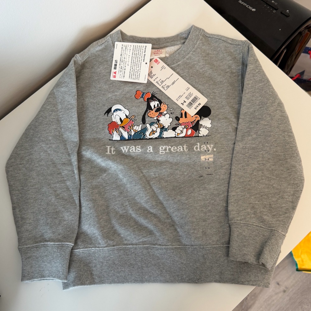 Disney Gray Sweatshirt with Classic Characters